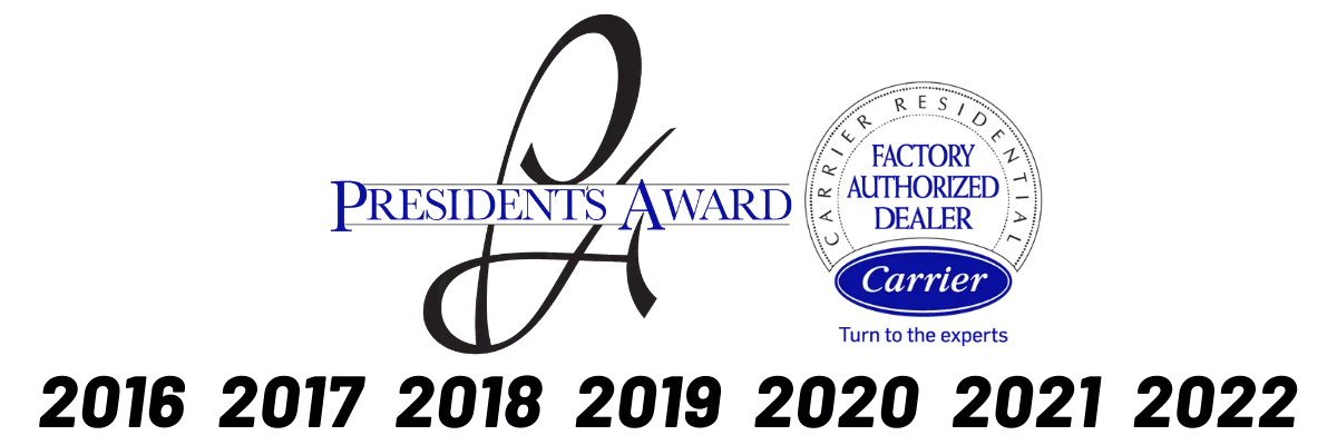 Carrier President's Award Wins for Done Plumbing & Heating