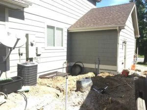 Before electrical panel installation