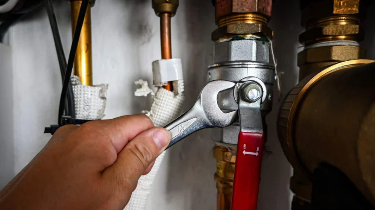 Tightening a water shut off valve
