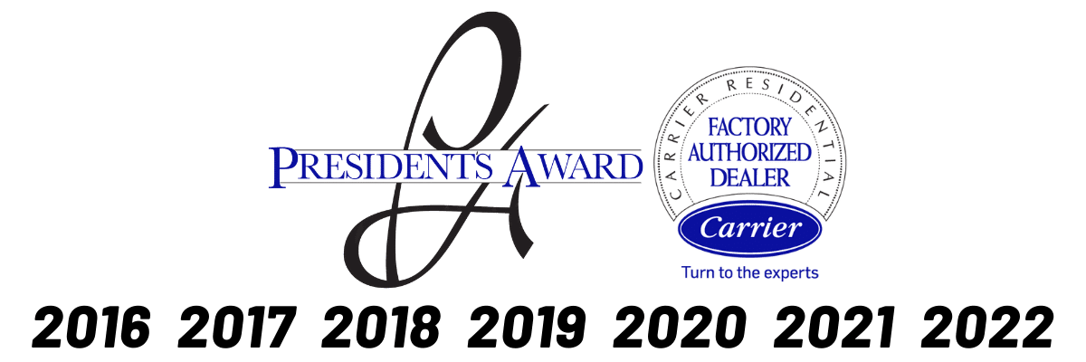 Carrier President's Award Wins for Done Plumbing & Heating