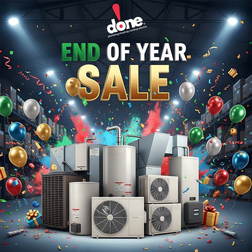An image stating "End of Year Sale"