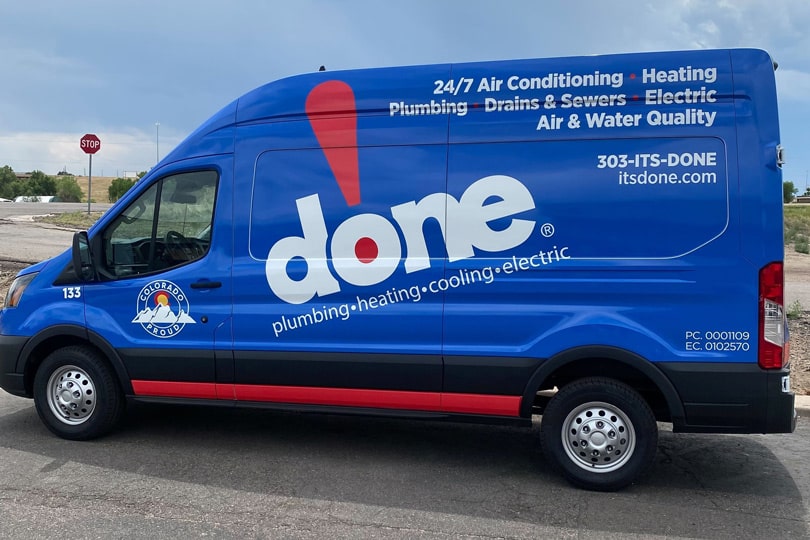 The new Done truck on the road