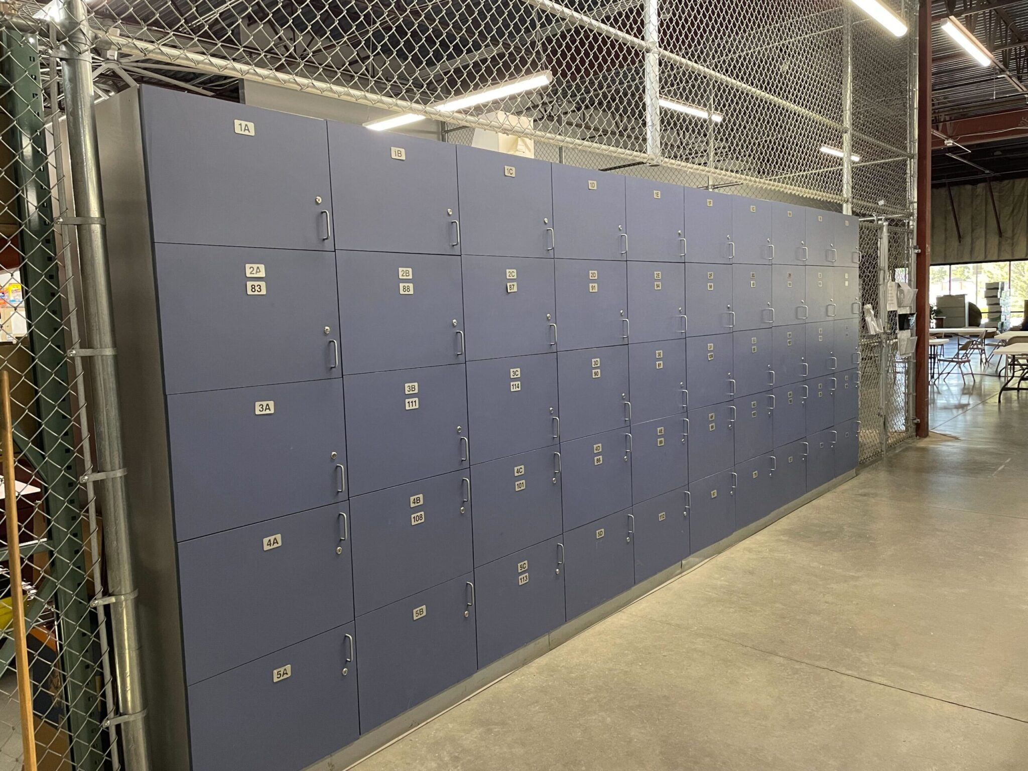Technician lockers at Done plumbing & heating