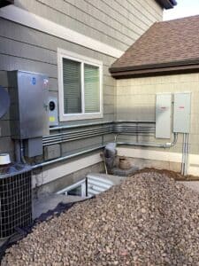 After electrical panel installation