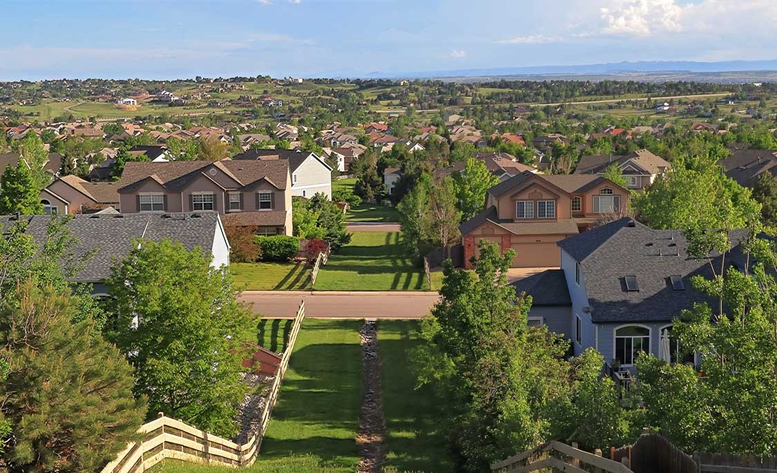 A typical neighborhood in Centennial CO