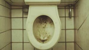 Mold in toilet bowl 